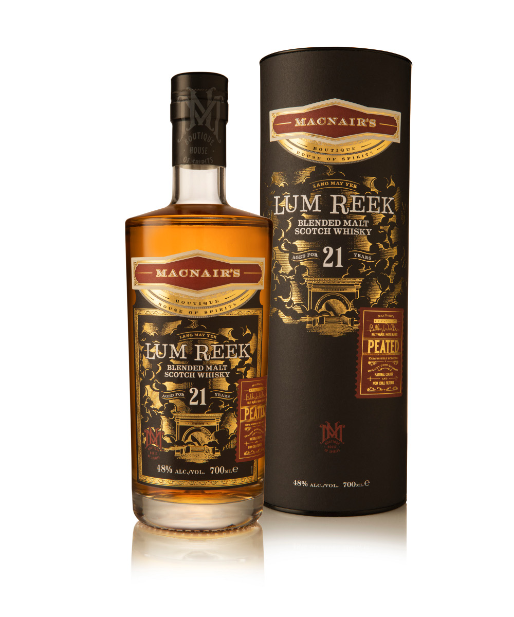 MacNair's Lum Reek 21-year-old Blended Malt Scotch Whisky MacNair's Lum Reek 21-year-old Blended Malt Scotch Whisky